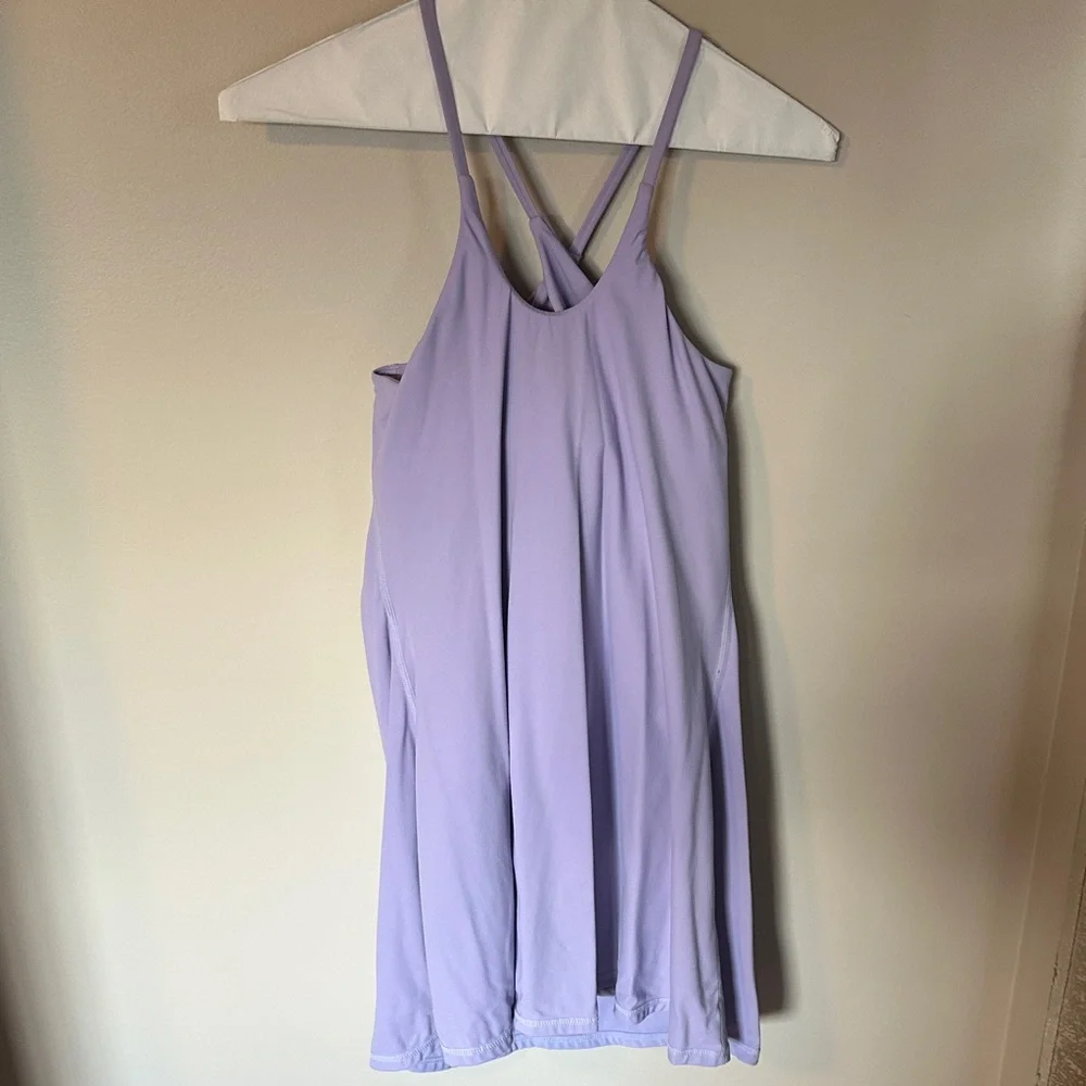 Lavender activewear /tennis dress (medium), lined w/shorts under - Picture 4 of 7